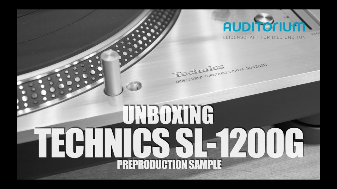 Unboxing TECHNICS SL 1200G