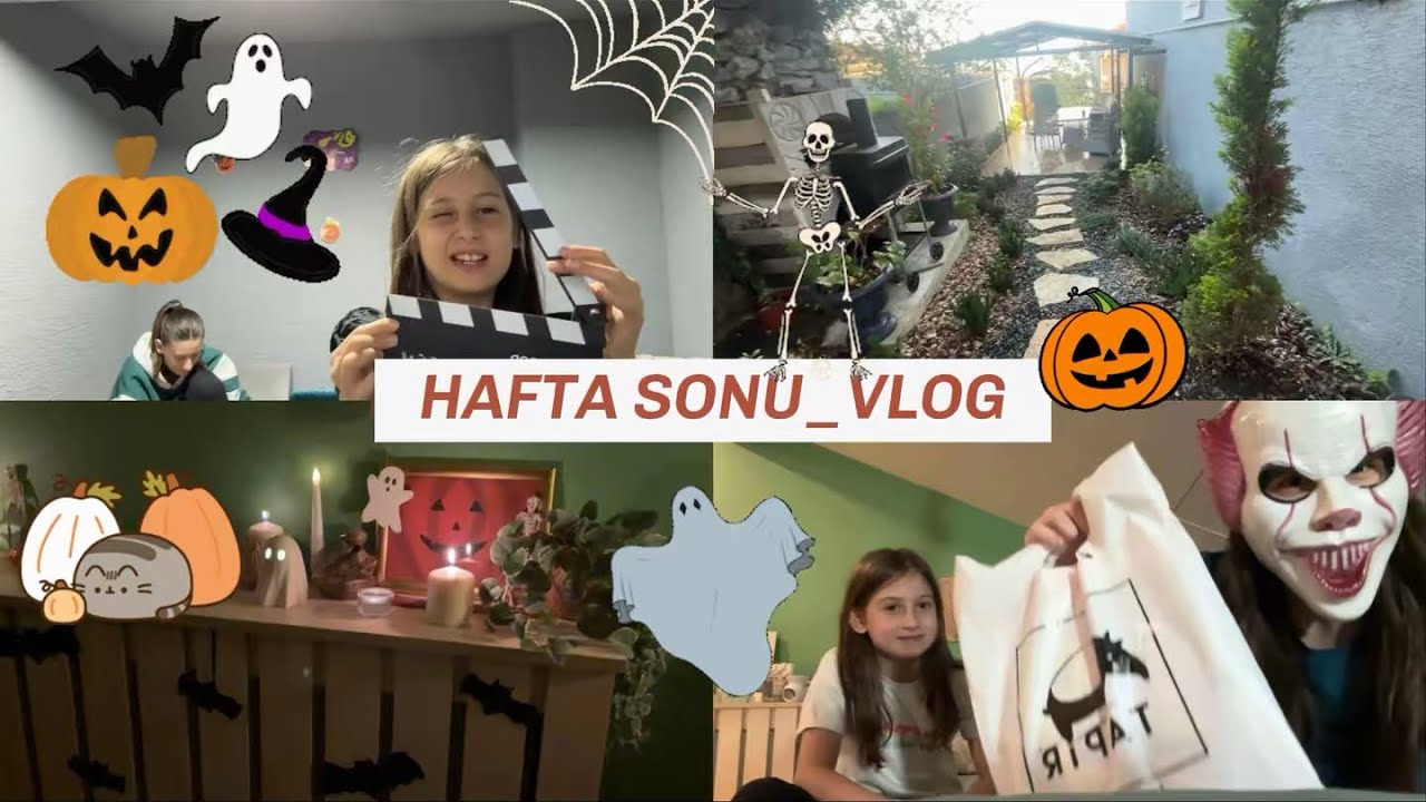 Helloween hazırlık,Bahçe turu,Hafta sonu alışveriş 🛍️ 