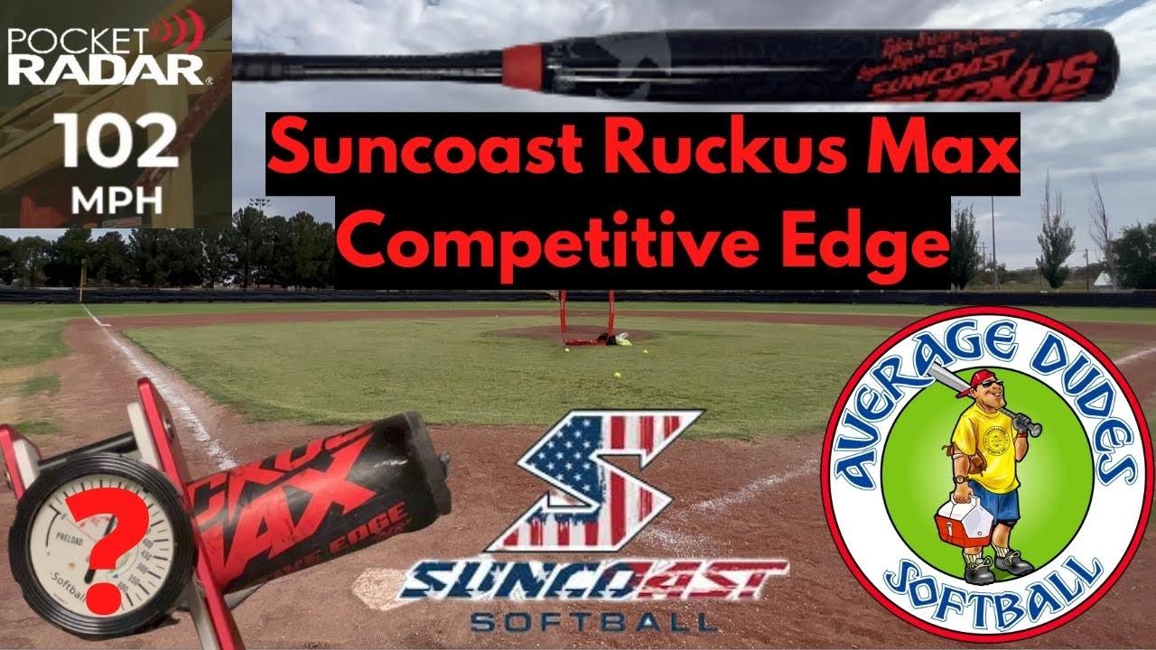 Обзор биты для софтбола Suncoast Ruckus Max Competitive Edge Slowpitch — софтбол Average Dudes