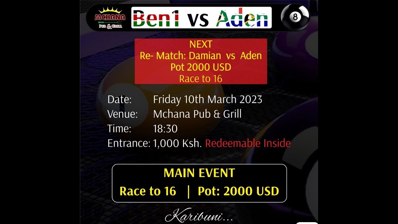 BEN 1 🇰🇪 vs ADEN JOSEPH  🇿🇦 | BK 🇰🇪 vs RIVALDO 🇿🇦 - 10-MAR-23