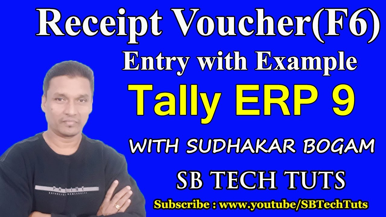 Receipt Voucher Entry in tally ERP 9 | Receipt Voucher (F6) in tally ERP 9 | Receipt Entry in tally