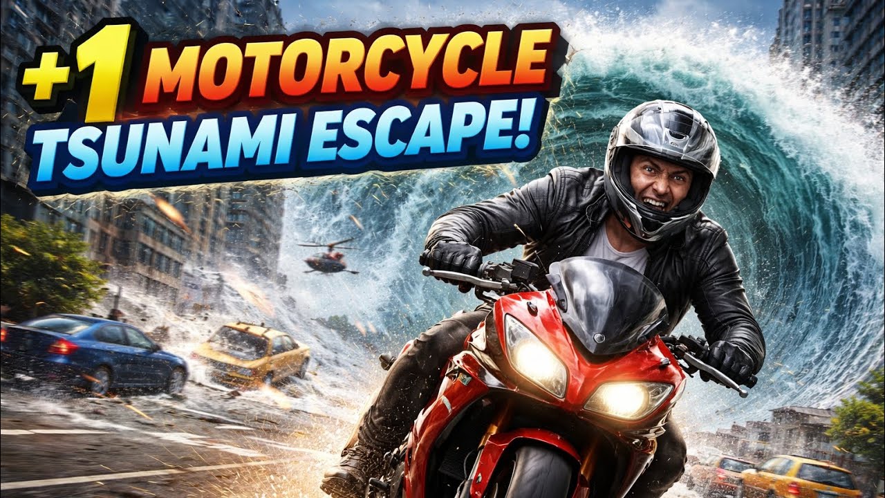 I PLAY+1 MOTORCYCLE TSUNAMI ESCAPE 