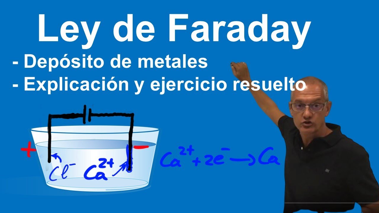 Ley de Faraday. Depósito de metales. Explicación y ejemplo resuelto