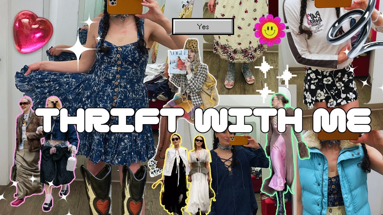 Thrift with me on a nice day! Try on and haul
