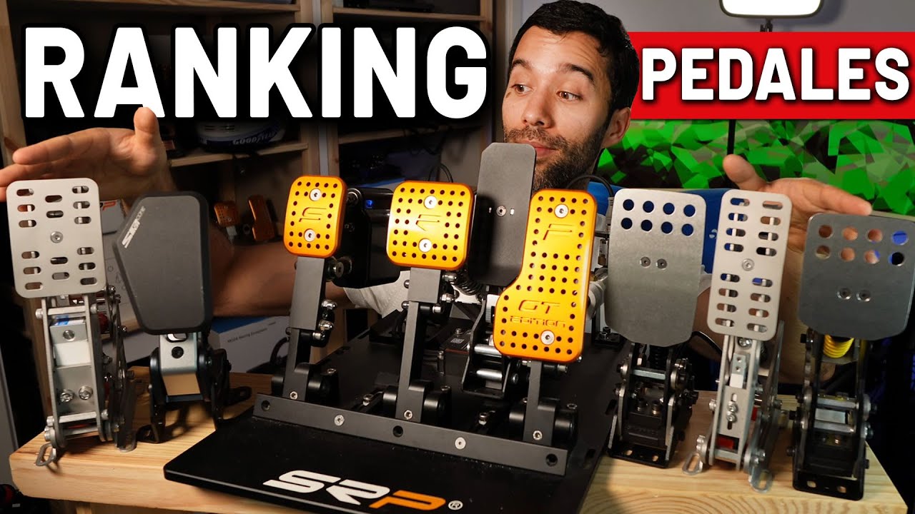 Ordeno de Peor a Mejor ✅Mi TOP 8 de PEDALES para Simracing (que he probado)