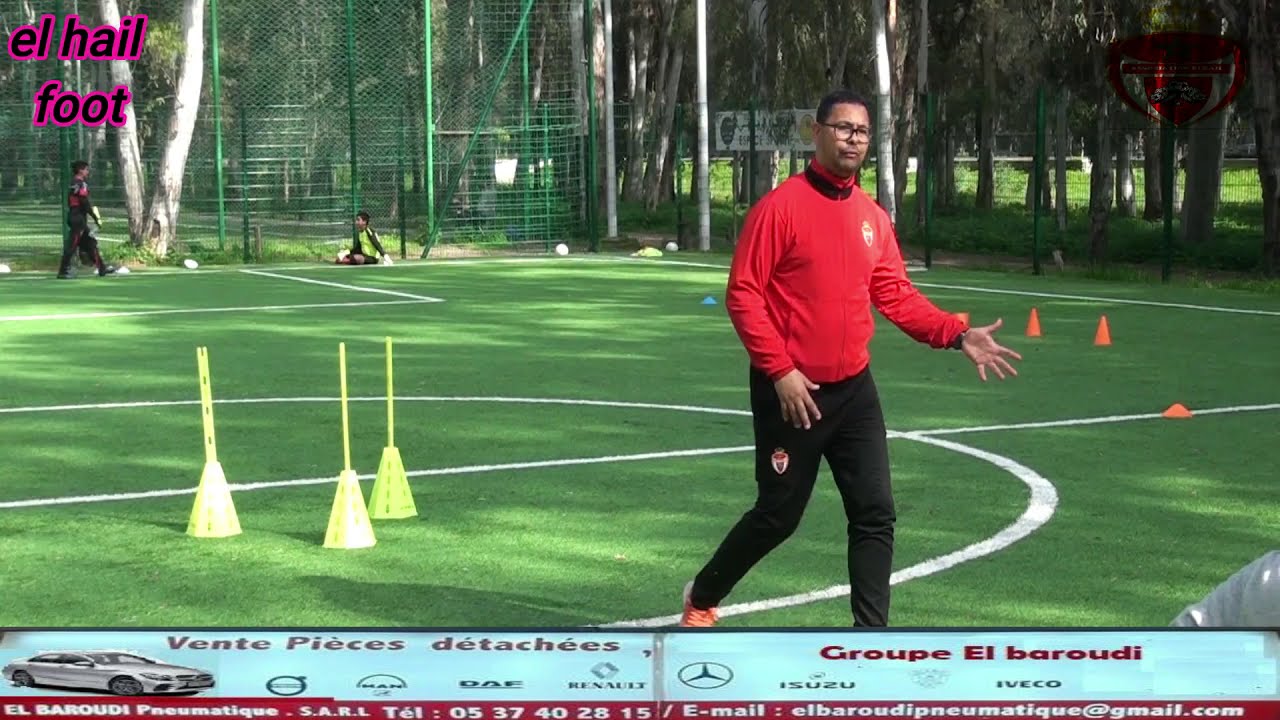 exercice  (dribble + frappe)