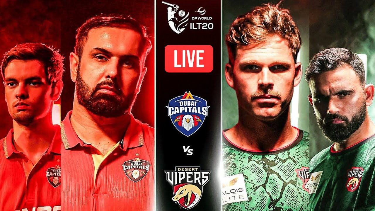 Live | Dubai Capitals vs Desert Vipers | 1st Match | DP World ILT20 | M3Y1U