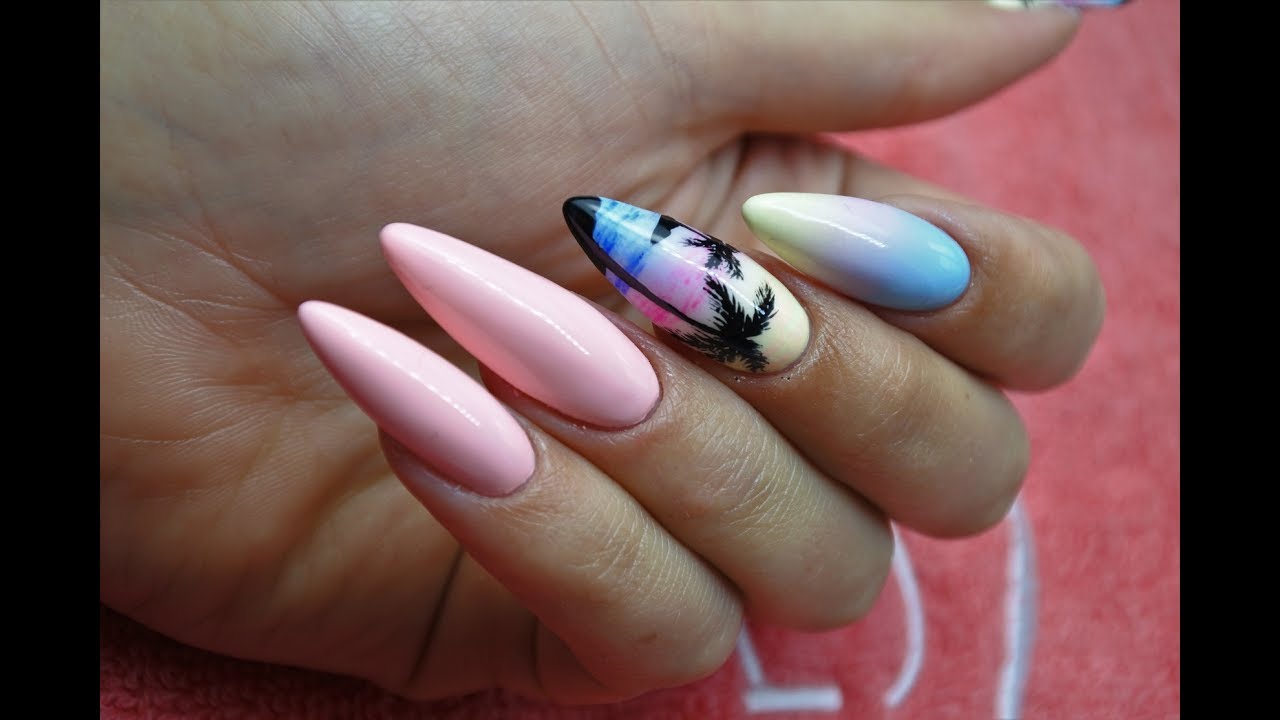 Pastel ombre | Summer nail art tutorial