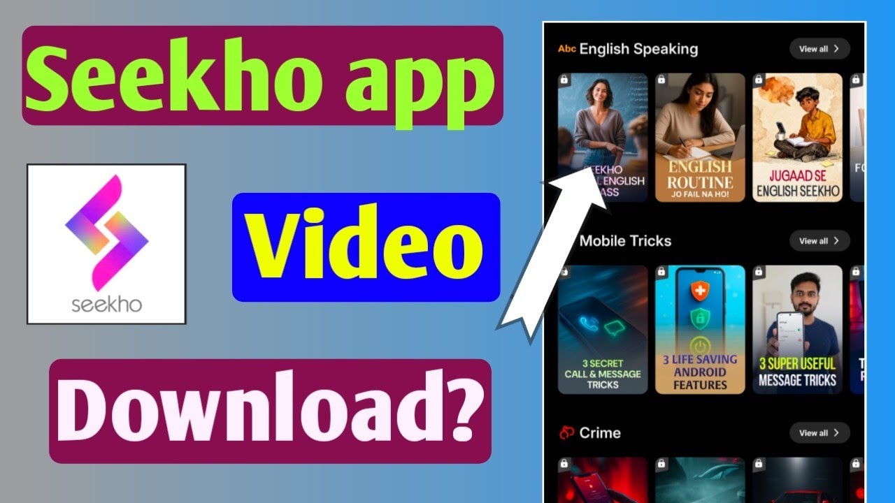 Seekho app video download?