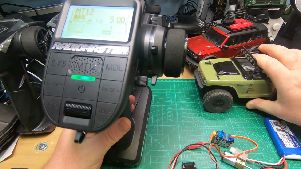 Radiomaster MT12: Set Steering and Throttle to CH1 and CH2 