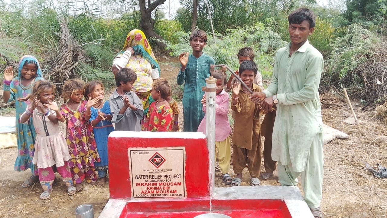 MARROTT WELFARE TRUST COMPLETED WATER WELL PROJECT 23 AT UMERKOT SINDH