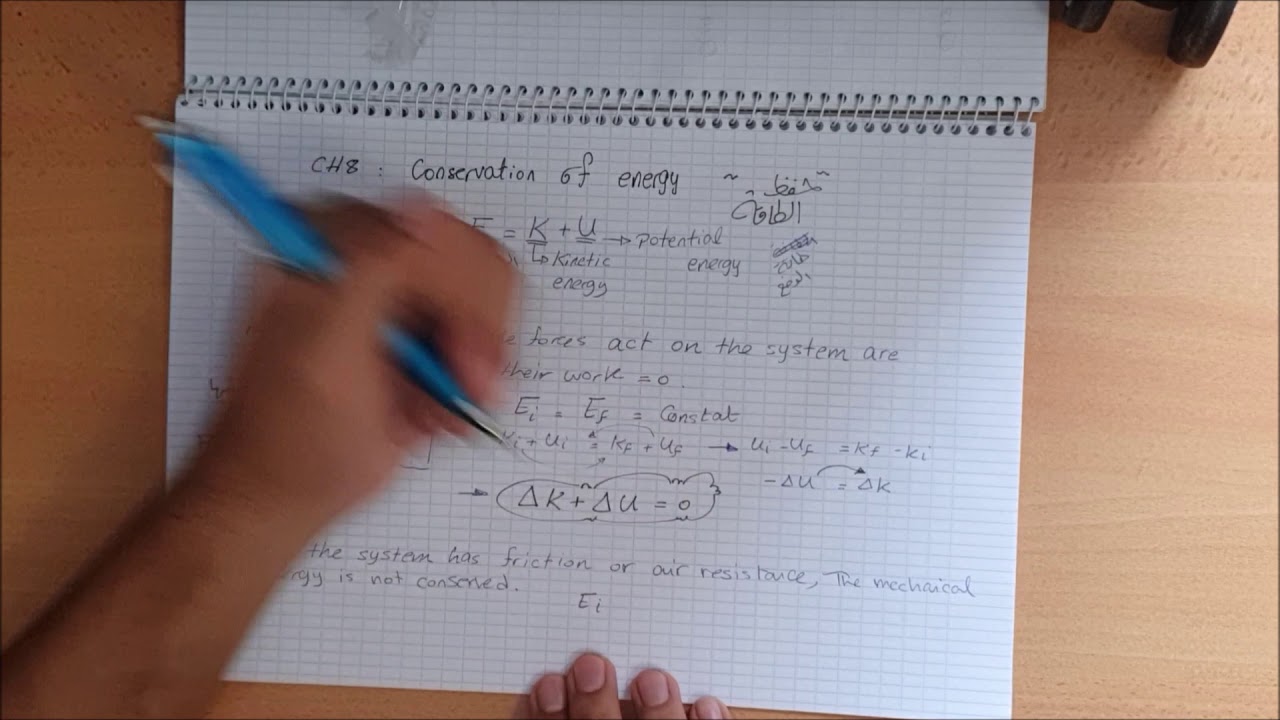 PHYSICS 101 // CH 8: CONSERVATION OF ENERGY // OMAR KHATER // J.U.S.T