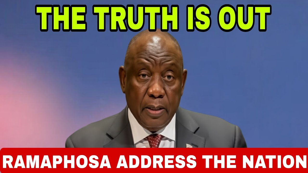 THE MOMENT PRESIDENT RAMAPHOSA MISTAKENLY REVEALED THE TRUTH DURING HIS SPEECH TODAY 