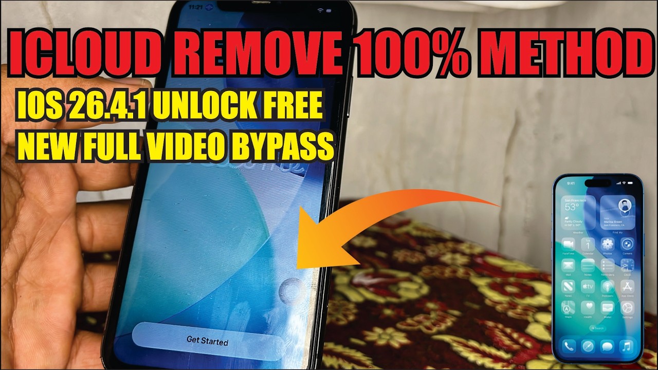 iCloud Lock Removal FREE 🔓 iOS 26.4.1 (2026) | Unlock Any iPhone Without Apple ID | No PC!