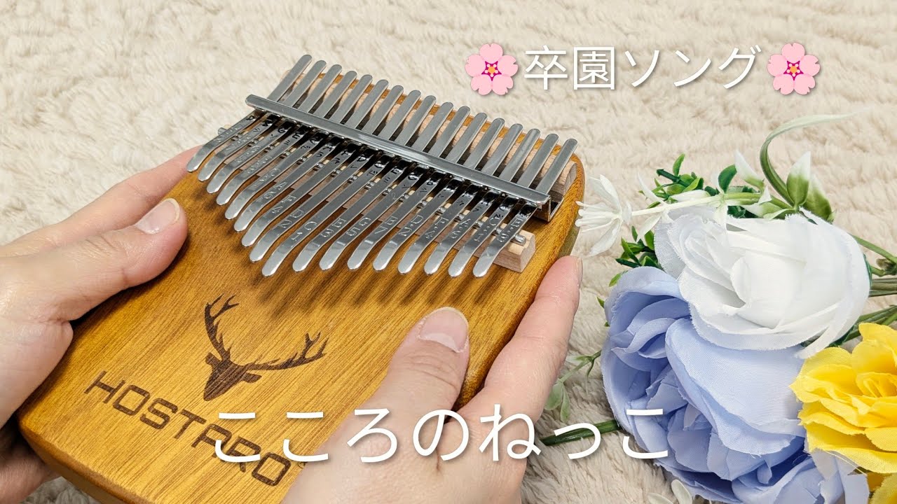 【卒園ソング】こころのねっこをカリンバで弾いてみた