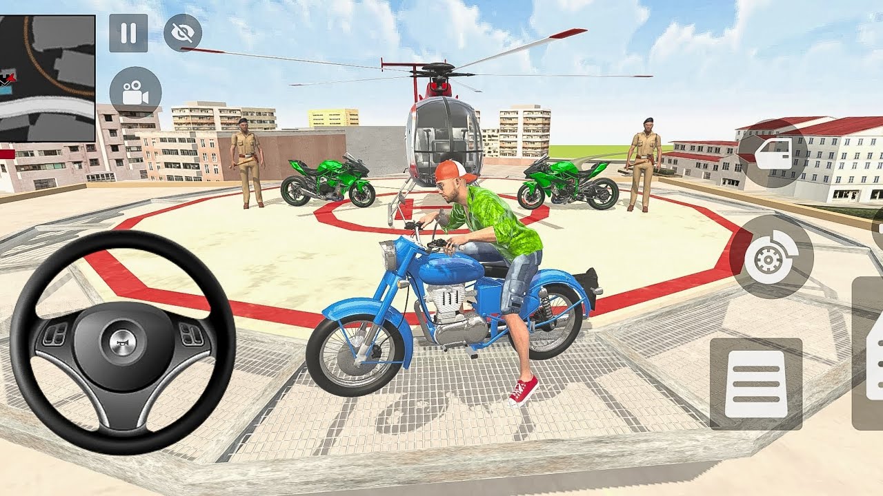 🎮 Franklin order by 2️⃣ Kawasaki Ninja h2r 💥 indian theft auto simulator