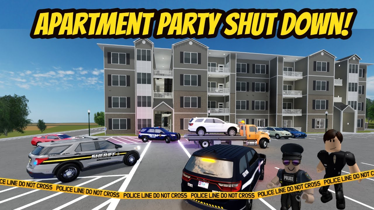 Greenville, Wisc Roblox l Apartment Party Police Raid Update Roleplay