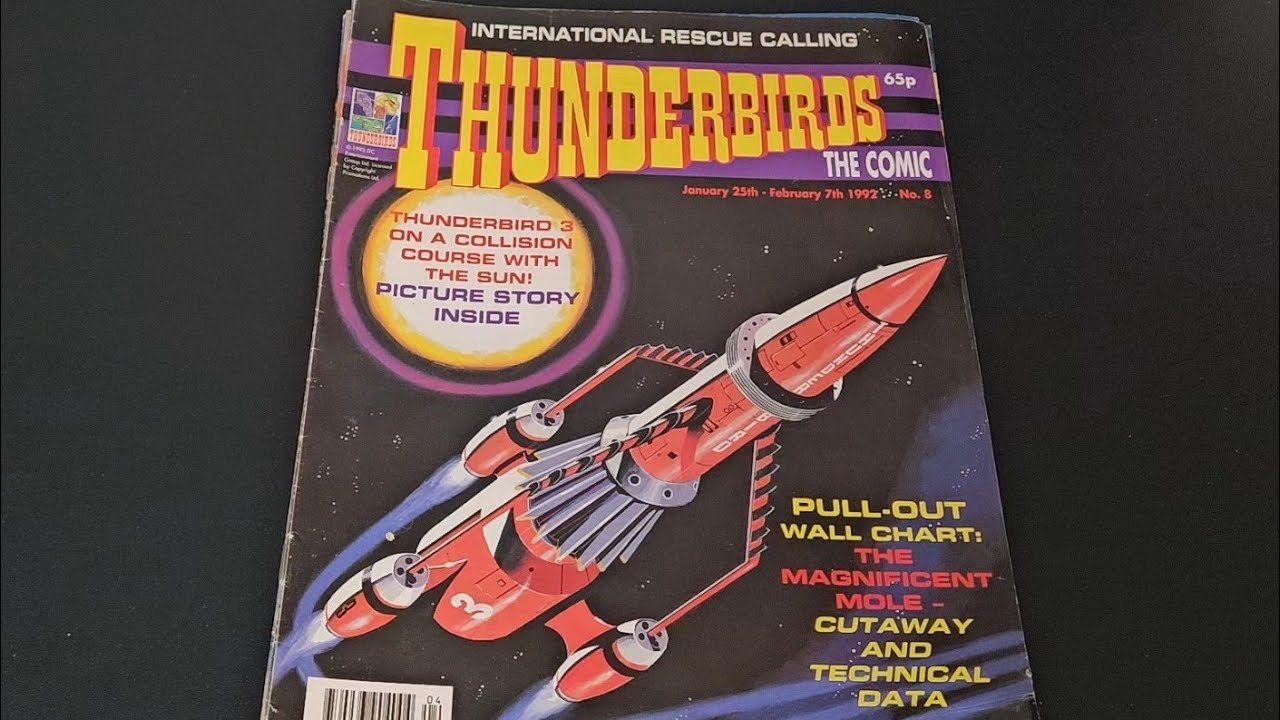 ASMR Finding Interesting Adverts and Features in my Thunderbirds Comics 1990s Flick Through