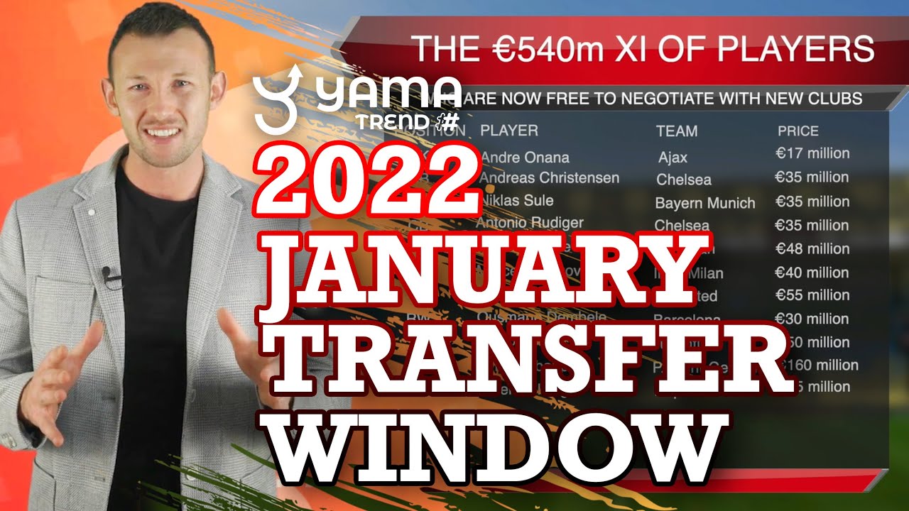 2022 January Transfer window.. an insane starting 11 high profile players for free - worth $540m