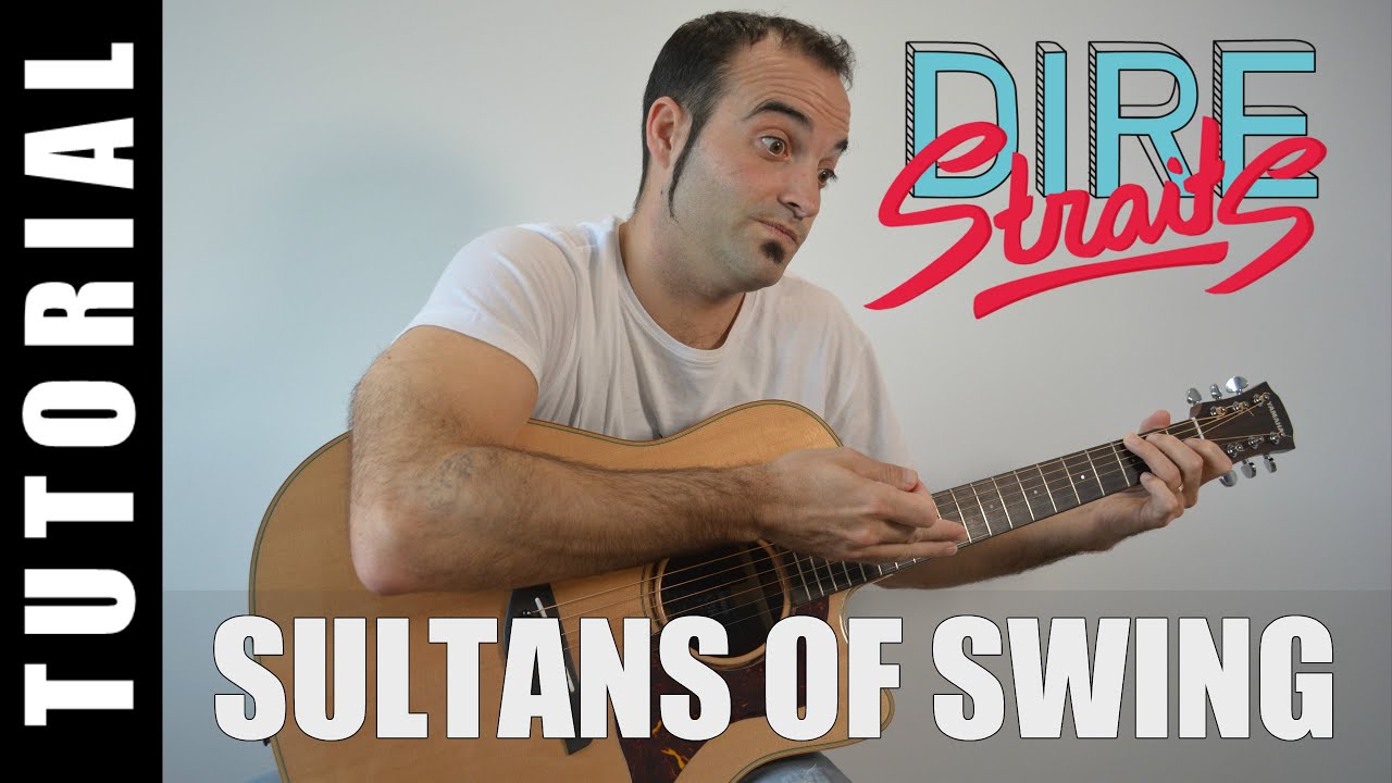 Como tocar SULTANS OF SWING - Dire Straits Tutorial ACORDES paso a paso FACIL
