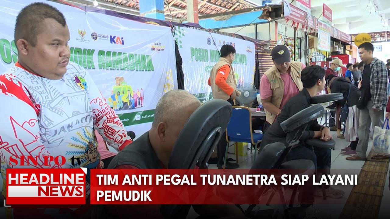 Tim Anti Pegal Tunanetra Siap Layani Pemudik
