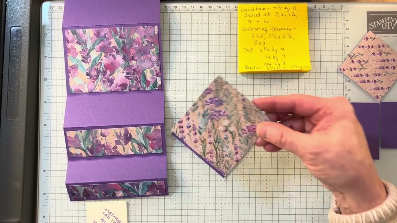 Triple Diamond stair step card