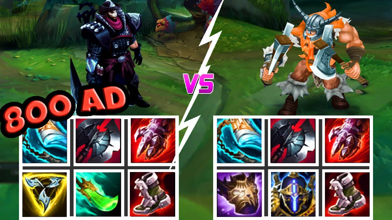 OLAF vs DARIUS FULL BUILD FIGHT