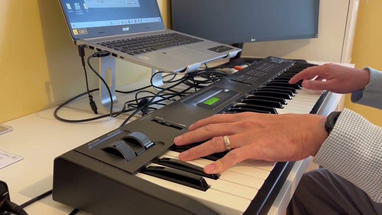 1995 Vintage gear Korg X5D that makes a great sound! Terminator theme song
