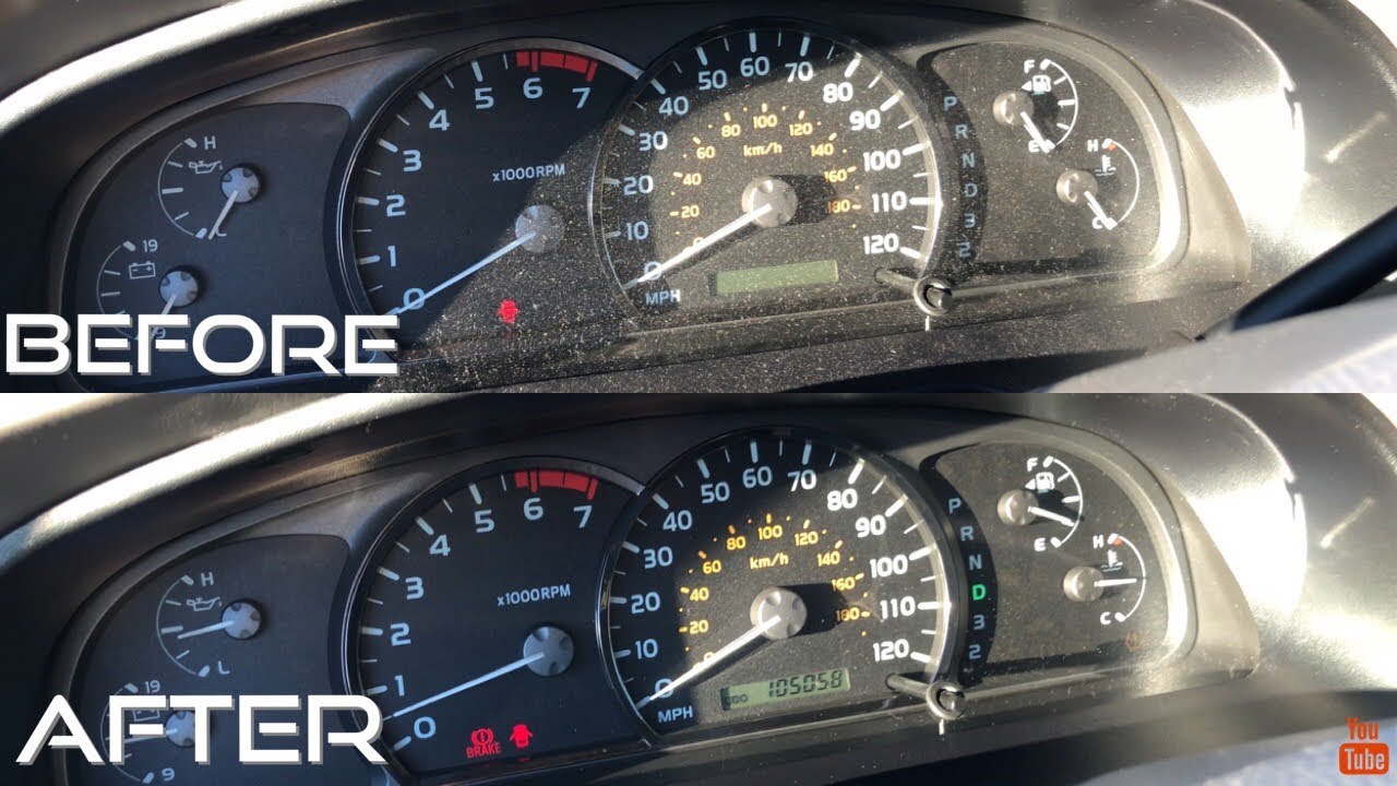 How To Clean Your Gauge Cluster Plastic - How I Clean Gauges Scratch Free