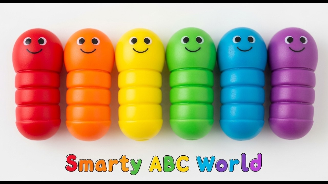 Изучаем алфавит с помощью ярких цветов 🎨📚 | Веселая песенка про алфавит для маленьких учеников