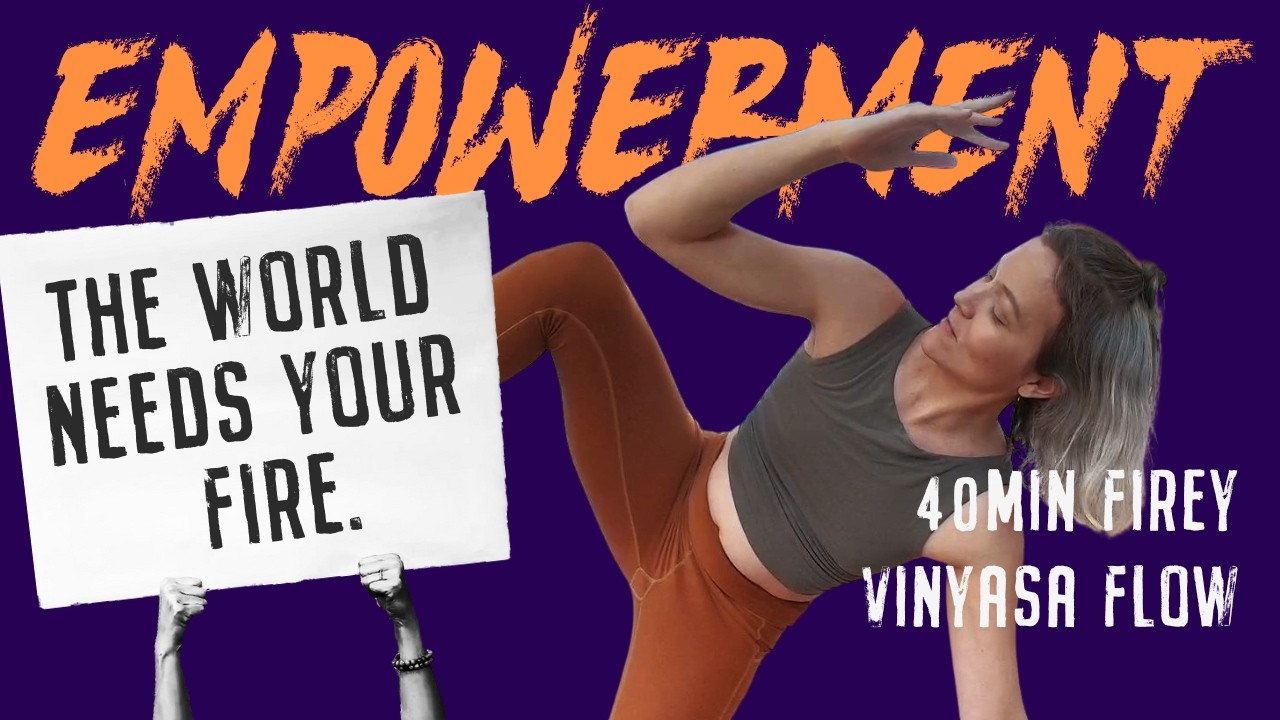 Fiery Vinyasa Flow for Inner Power | Breath-Fueled Strength, Purpose & Service
