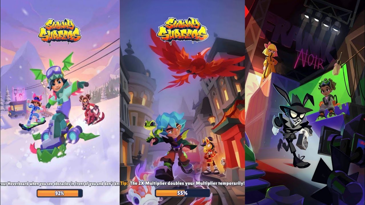 Subway Surfers : Winter Xtreme 2026 🆚 London Lucky Creatures 2026 🆚 Hollywood 2026