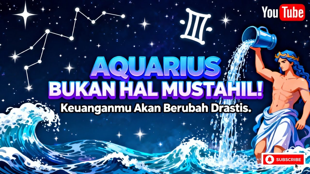 Aquarius♒ Bukan Hal Yang Tidak Mungkin! Rejekimu Benar-benar Melimpah Tanpa Batas