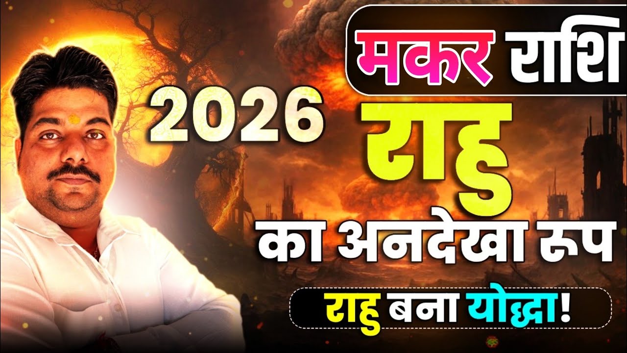 2026 राहु का अनदेखा रूप मकर (makar) Capricorn राशि वाले जानिए क्या होगा असर ? 