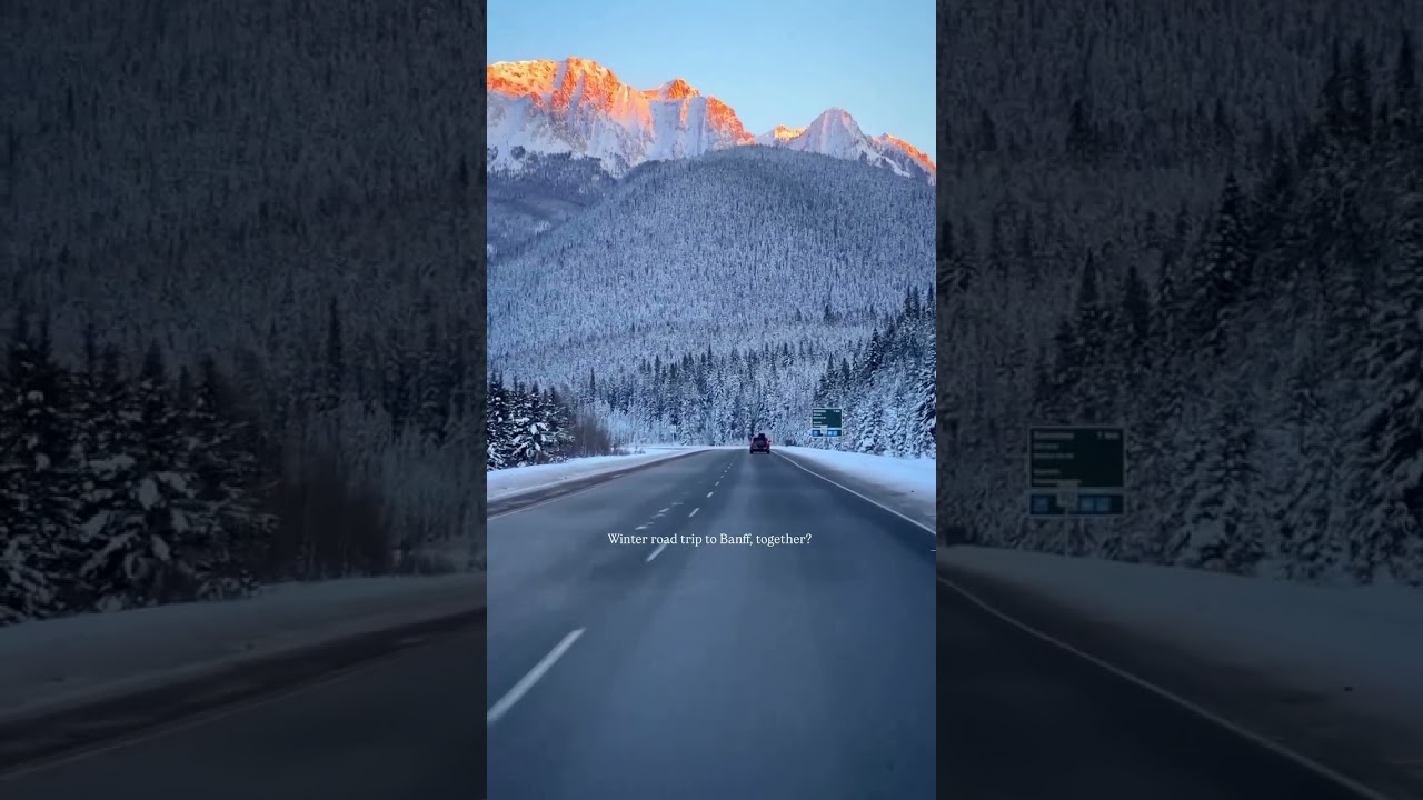 Banff is not just a summer destination 🚙 