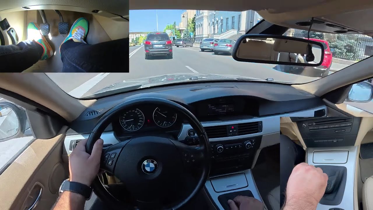BMW E90 Manual Drive: Pedal Cam POV