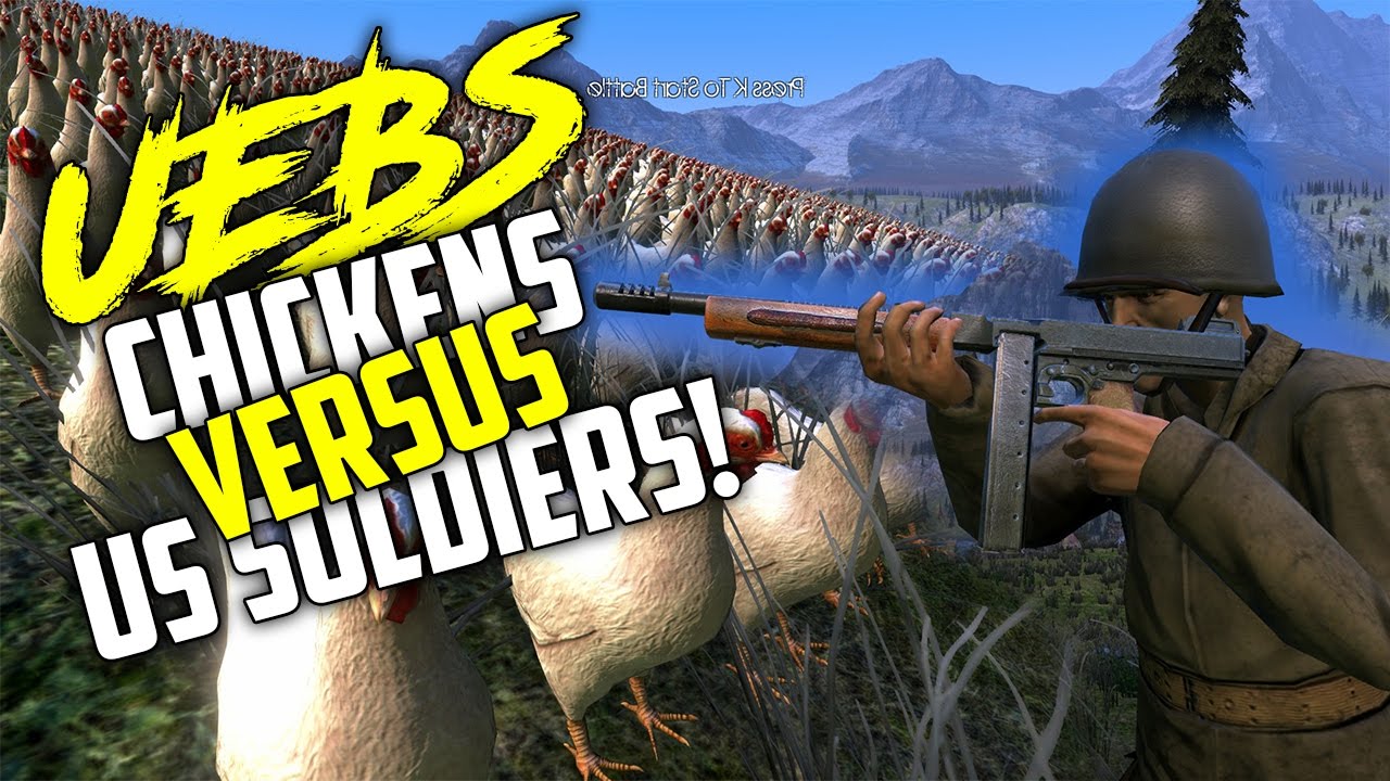 UEBS - Chickens Vs US Soldiers! Ultimate Epic Battle Simulator Gameplay!