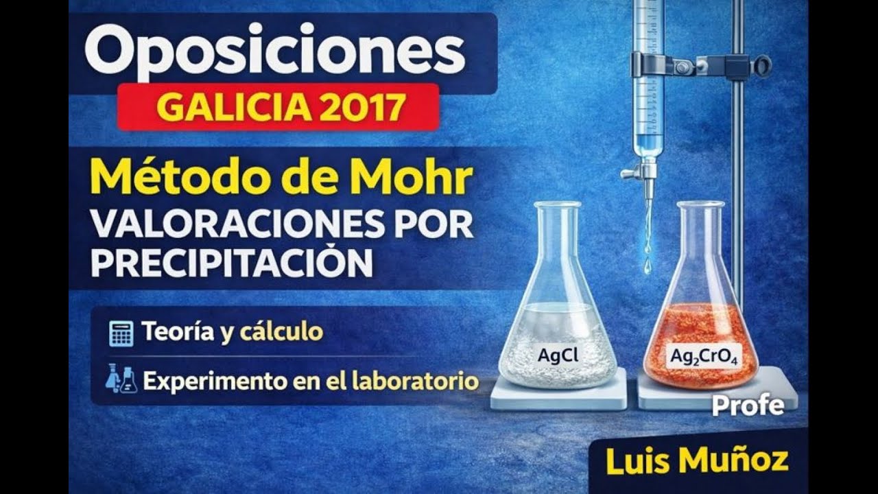 👉 Oposiciones Física y Química Galicia 2017 | Método de Mohr y valoraciones por precipitación