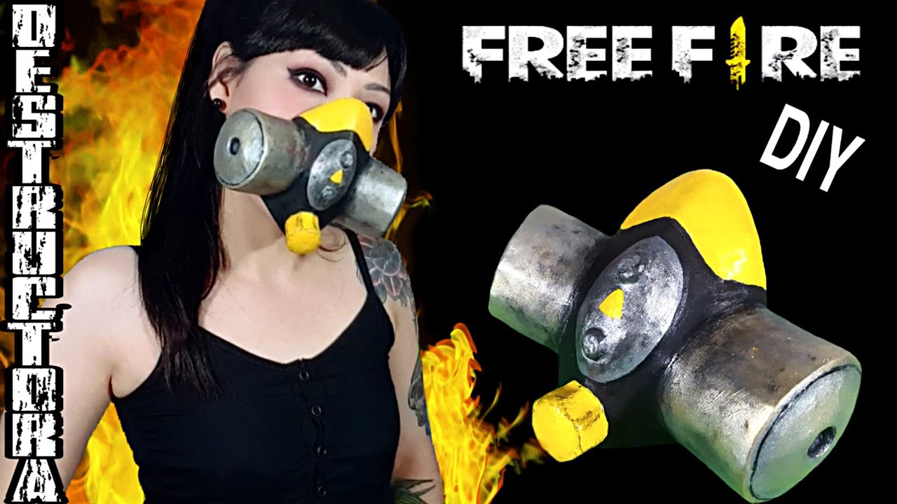 DIY- Cómo Hacer la Máscara FEMENINA del SET  DESTRUCTOR | Pase Elite de FREE FIRE