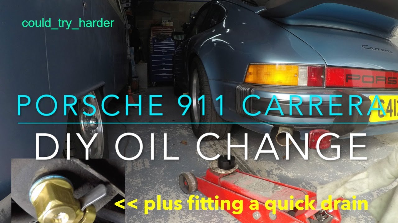 Porsche 911 Carrera 3.2 DIY oil change and upgrade.