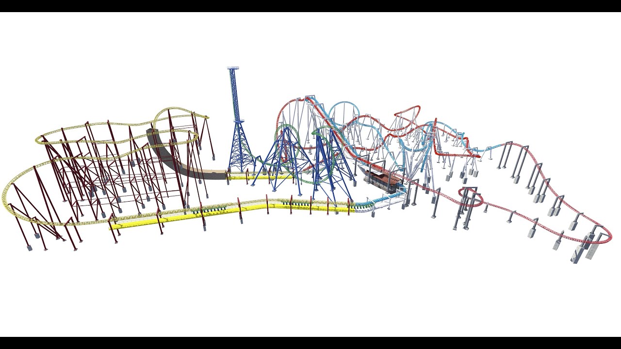 Frankencoaster 2, another amalgamation of removed coasters [No Limits 2]
