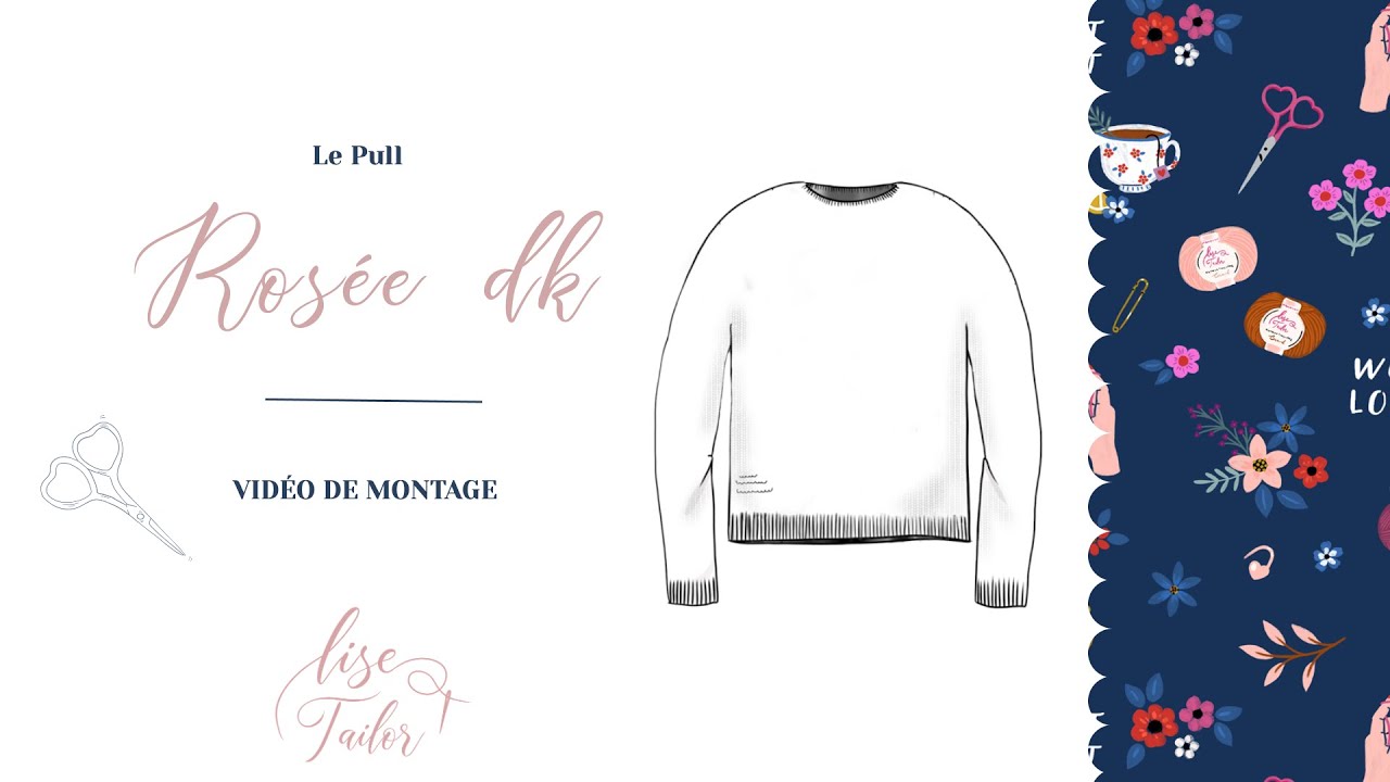 Je tricote mon 1er pull en circulaire (Rosée DK - Vidéo de montage)