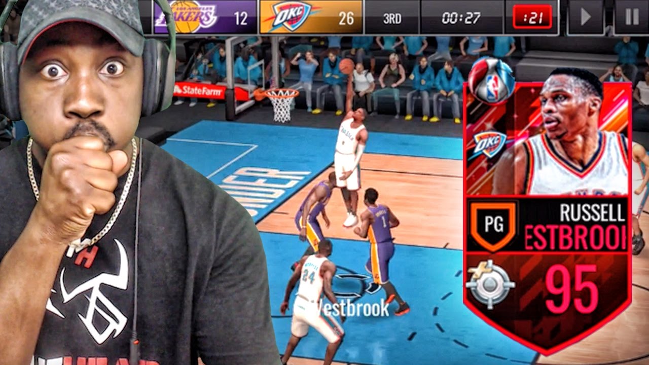95 OVR TRIPLE-DOUBLE KING WESTBROOK IS UNBELIEVABLE! NBA Live Mobile 16 Gameplay Ep. 115