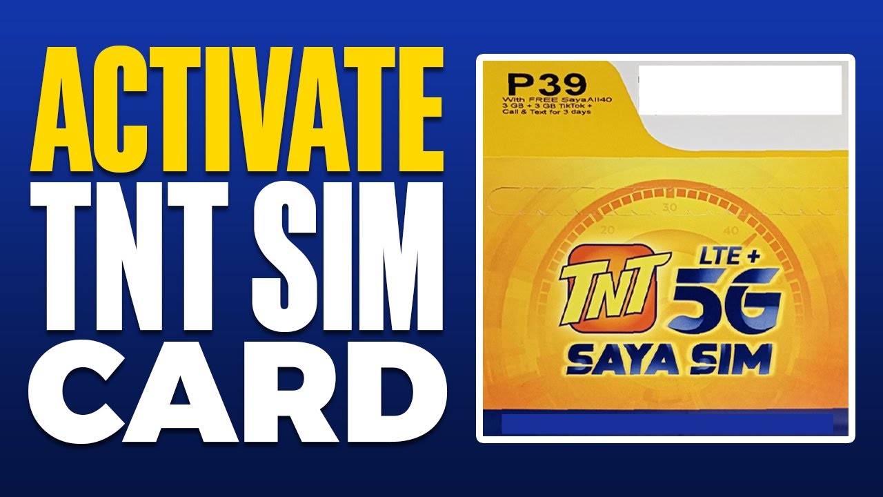 How To Activate TNT Sim Card (2025)