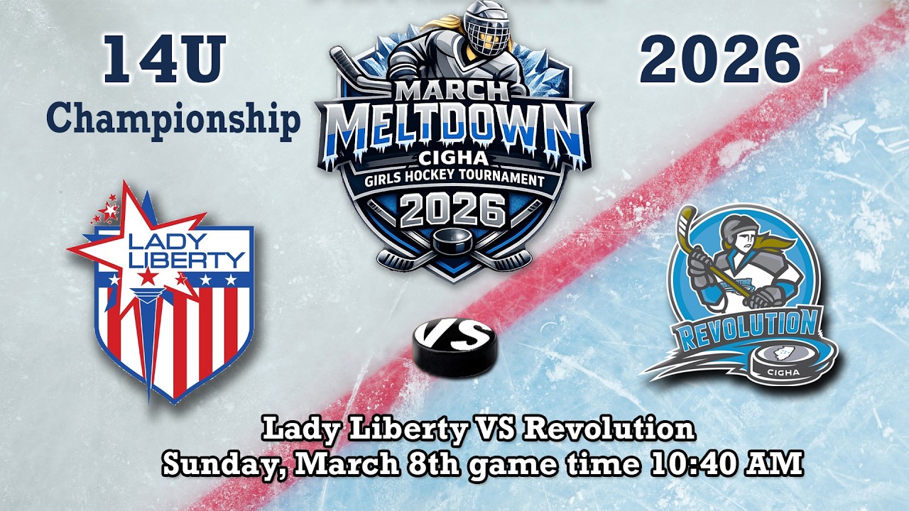 10:40 AM Lady Liberty VS Revolution 14 U Championship. March Meltdown