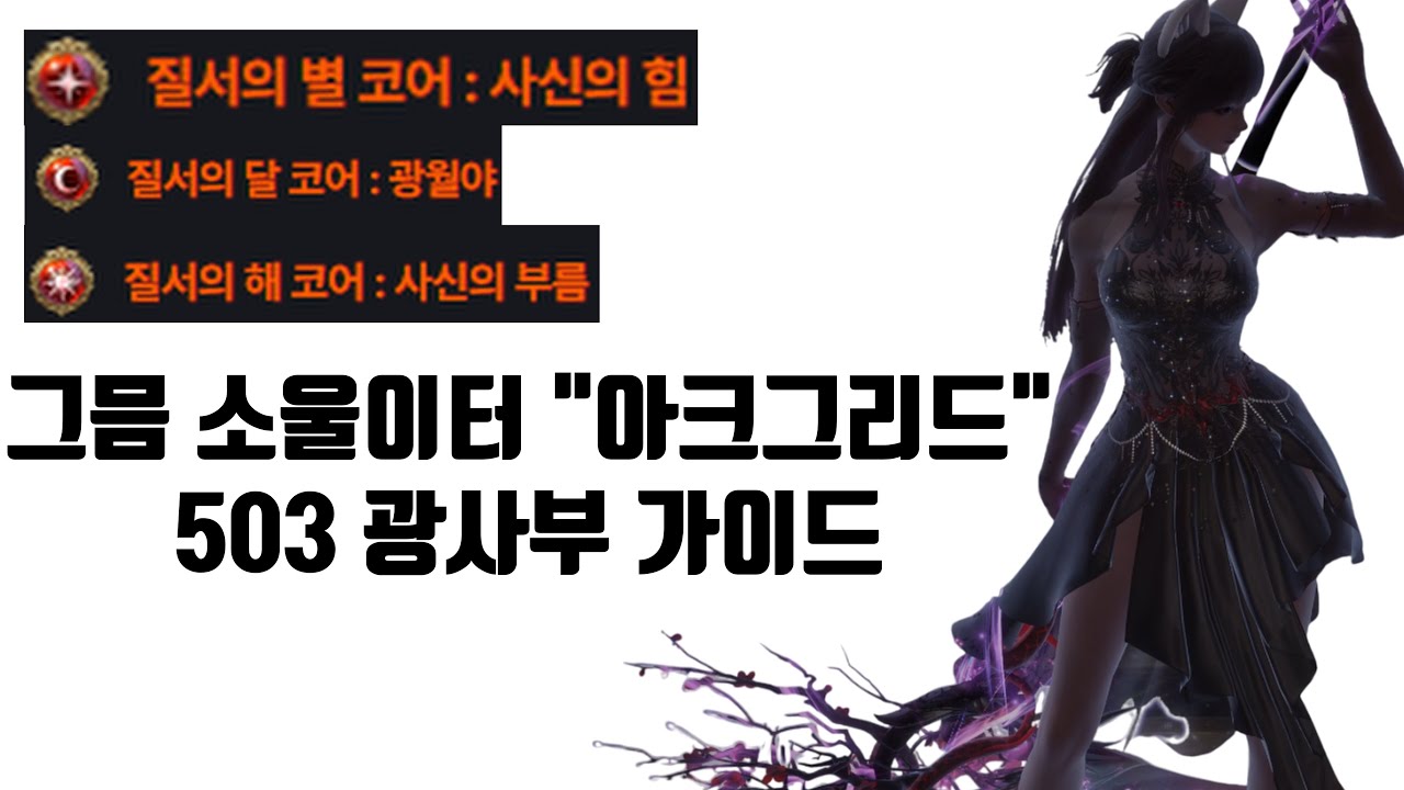 그믐 소울이터 아크그리드 가이드 (503 광사부)