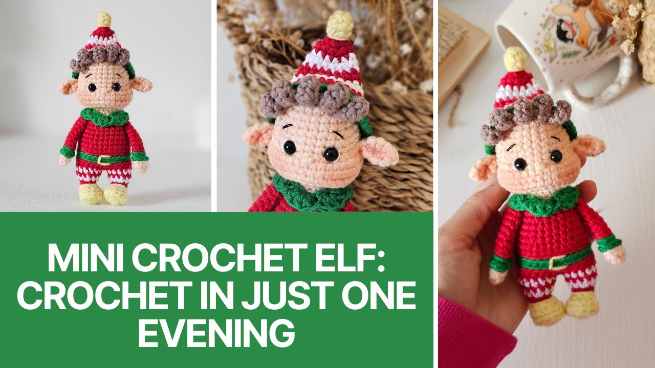 How To Crochet This Mini Elf In Just One Evening