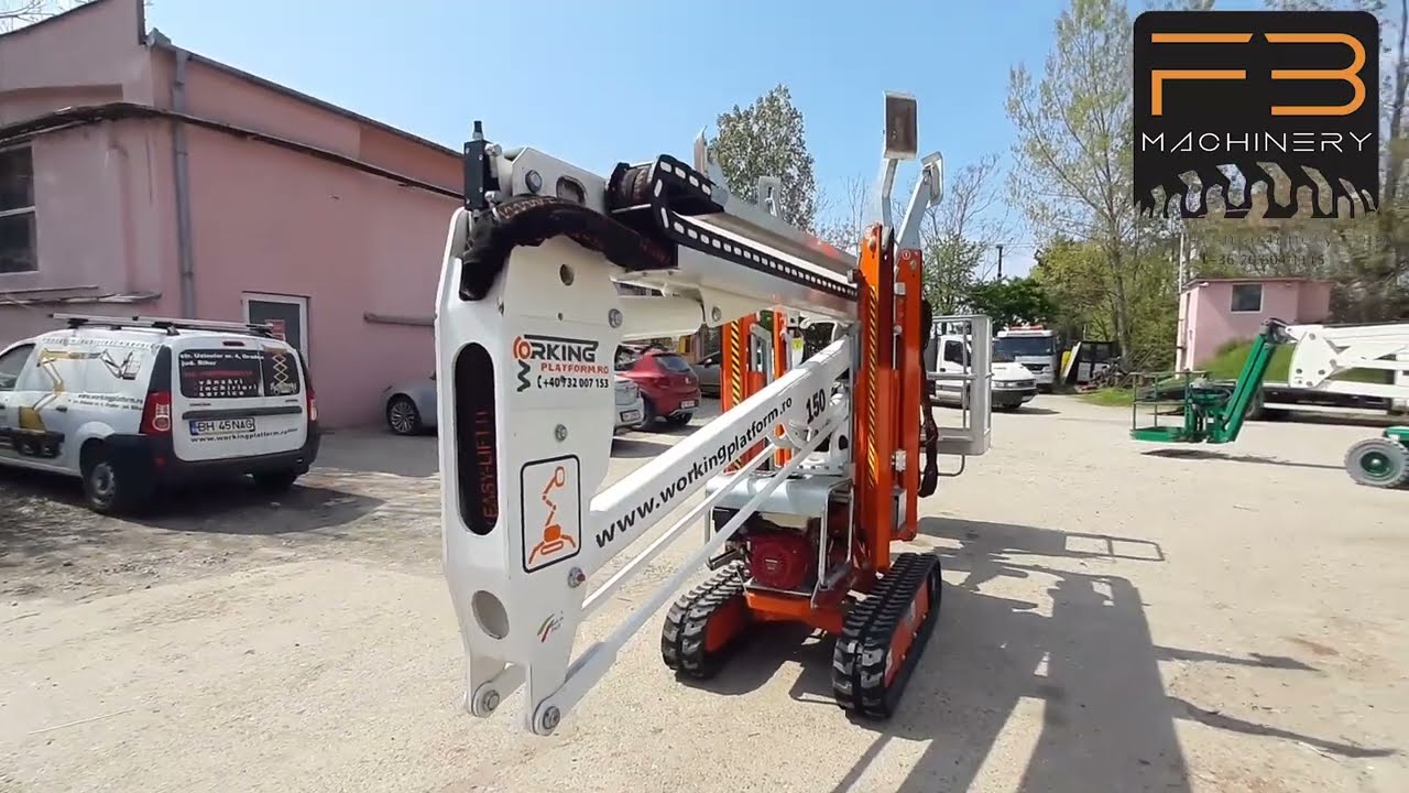 Easy Lift R 180 gumilánctalpas személyemelő bemutató video - FB Machinery