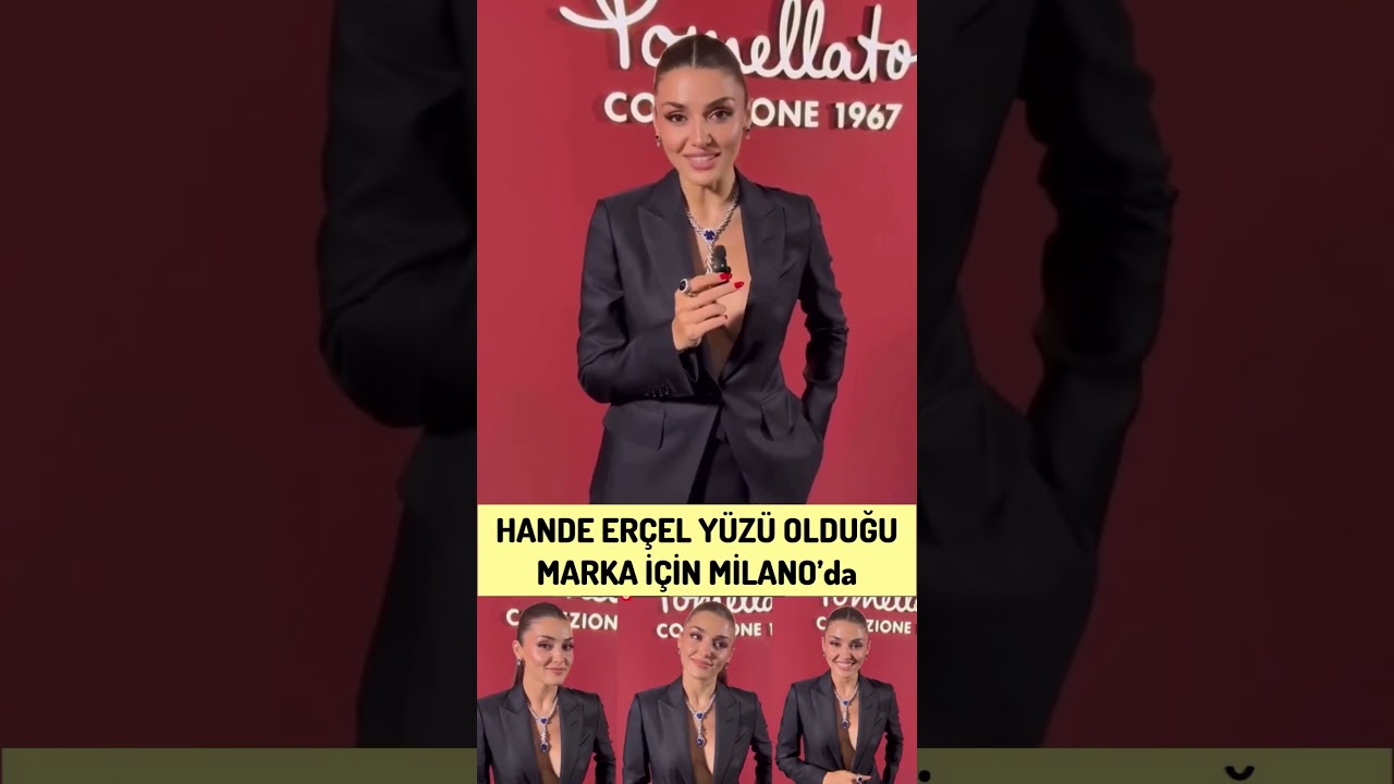 Hande Er&ccedil;el Milano&rsquo;da Yabancı dilini kullanarak r&ouml;portaj verdi #handeer&ccedil;el #aşkıhatırla #barışardu&ccedil;
