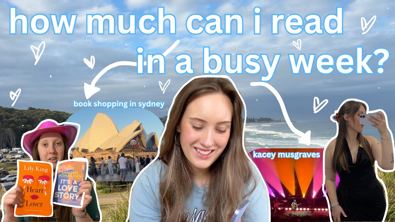 how much i realistically read in a busy week! 📚🪩🌷 (travelling, concert, book shopping)